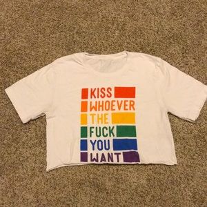 LGBTQ pride crop top